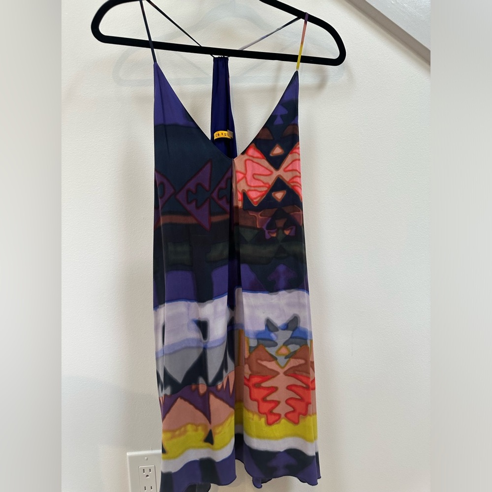 Vintage multi-colored shift dress by Alice + Olivia (Size Large)